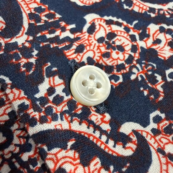 Brooks Brothers Paisley Dress Shirt Made in Italy Long Sleeve 15 1/2 Medium - Picture 4 of 8